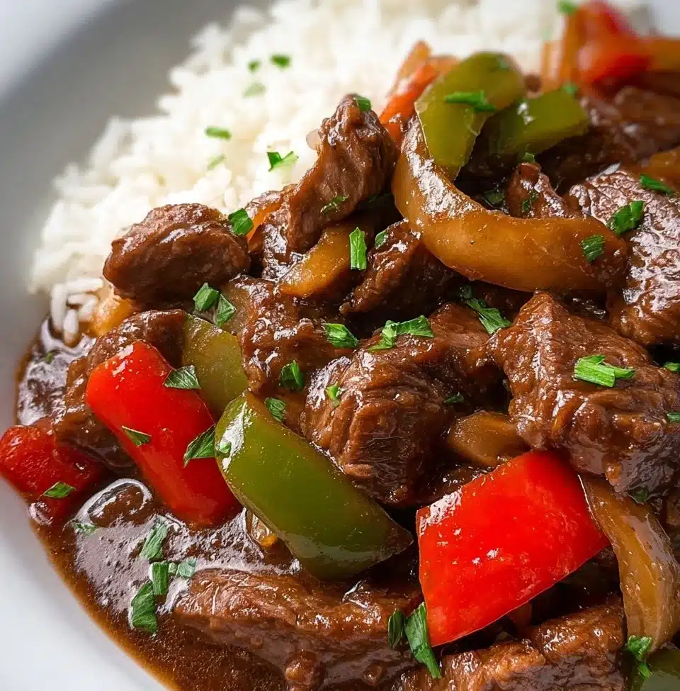 Crock Pot Pepper Steak