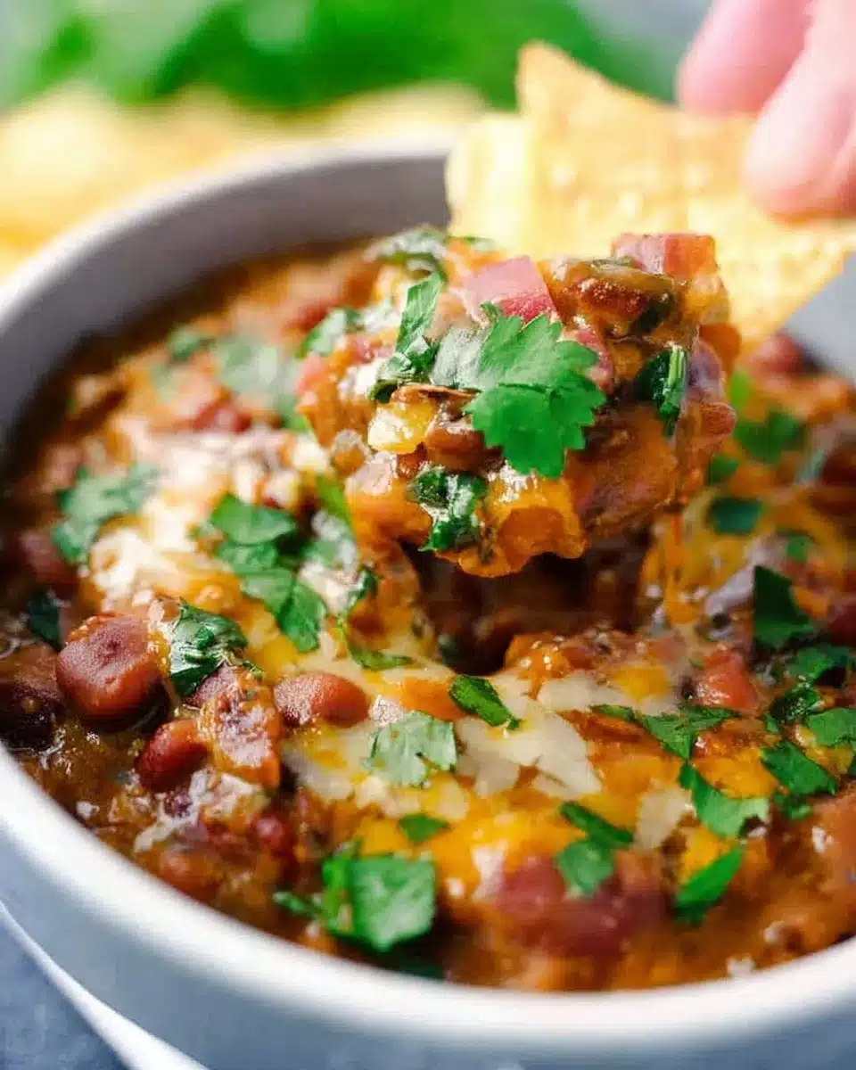Delicious crockpot refried beans recipe prepared with fresh ingredients