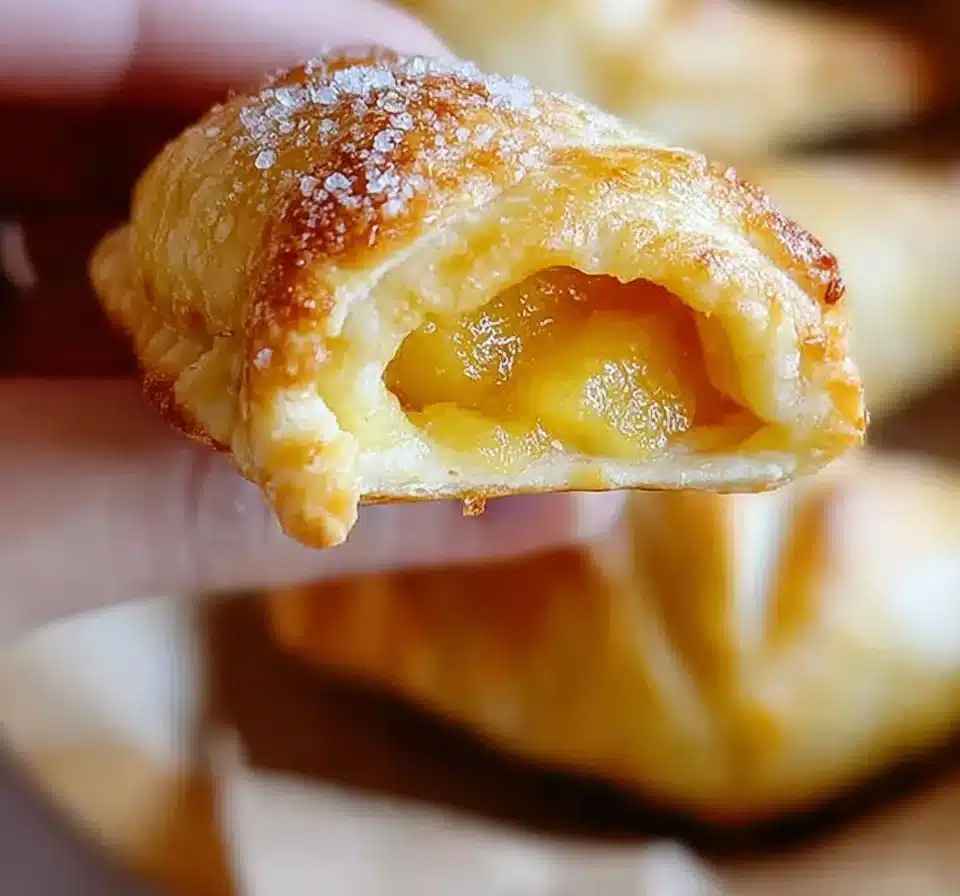 Flaky pineapple empanadas ready to be enjoyed, featuring a delicious tropical filling.