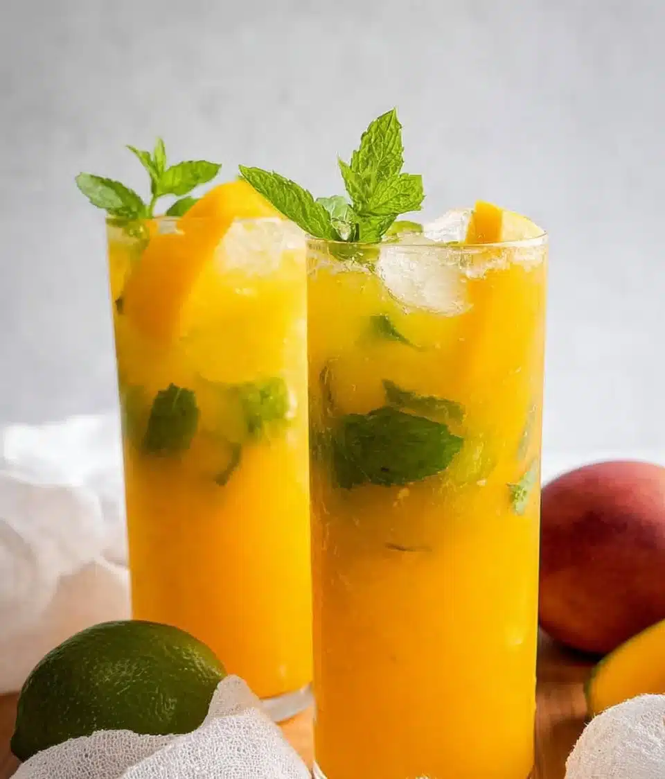 Fresh Mango Mojitos