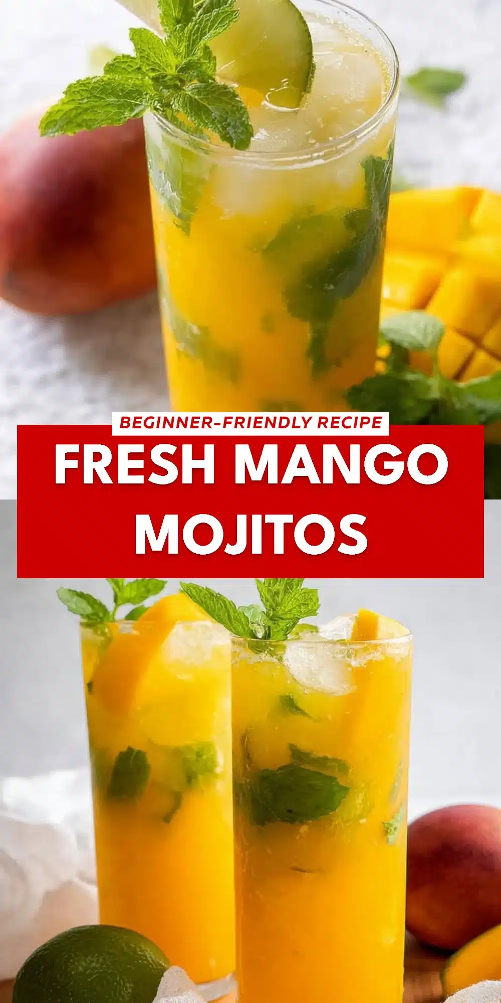 Fresh Mango Mojitos