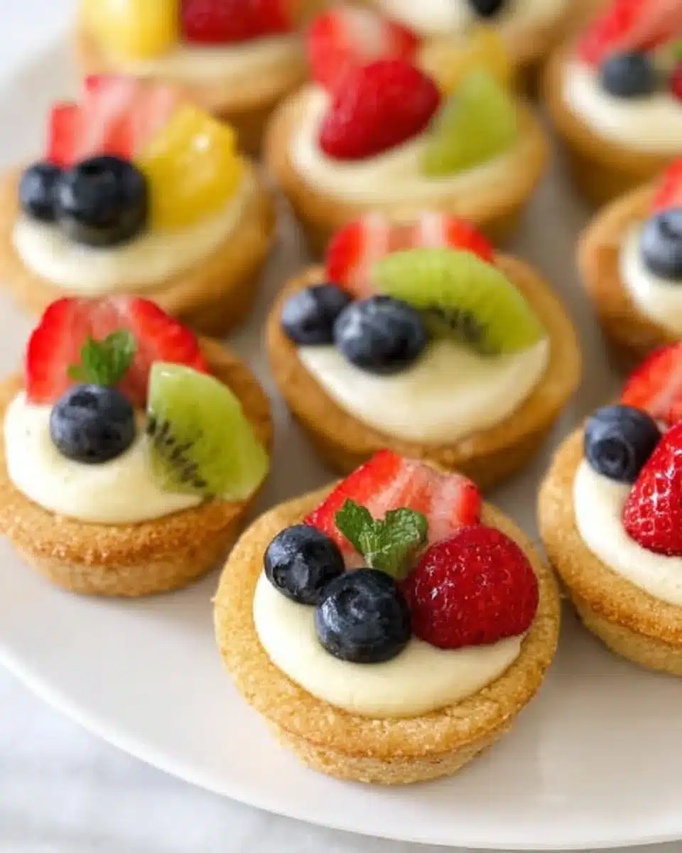 Fruit Cheesecake Sugar Cookies Cups