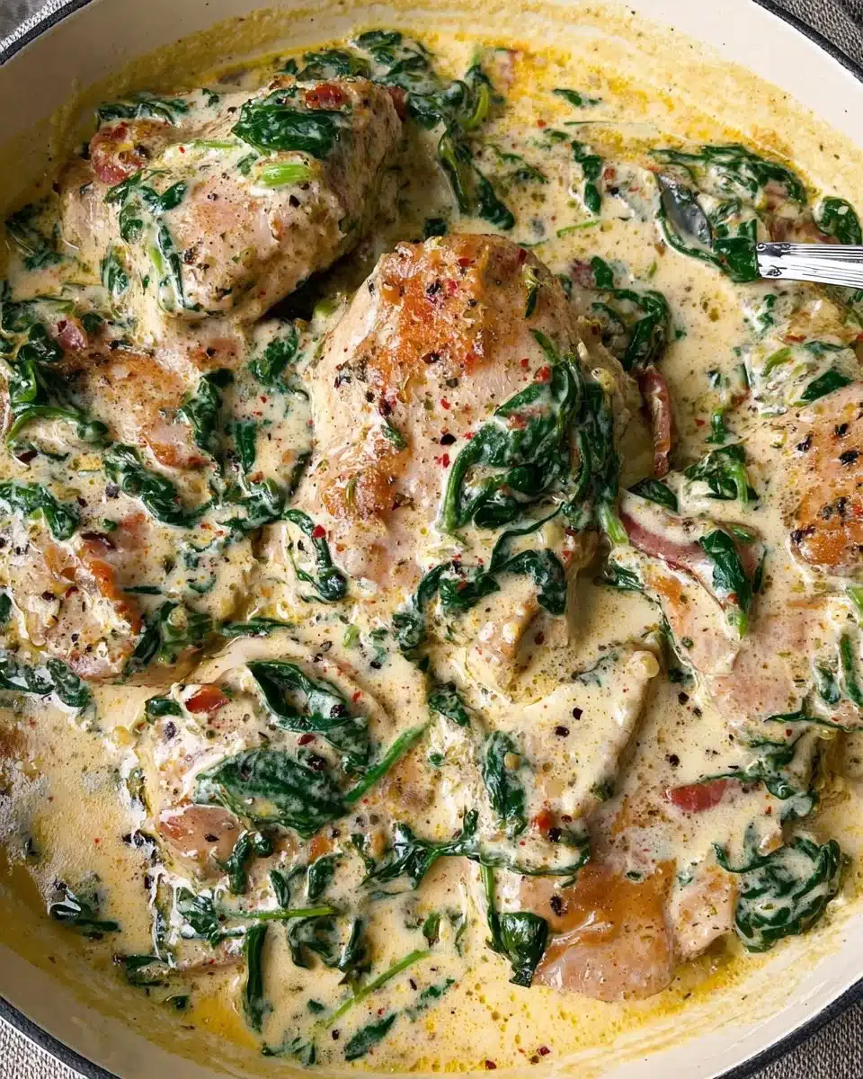 Creamy Garlic Butter Chicken with Spinach