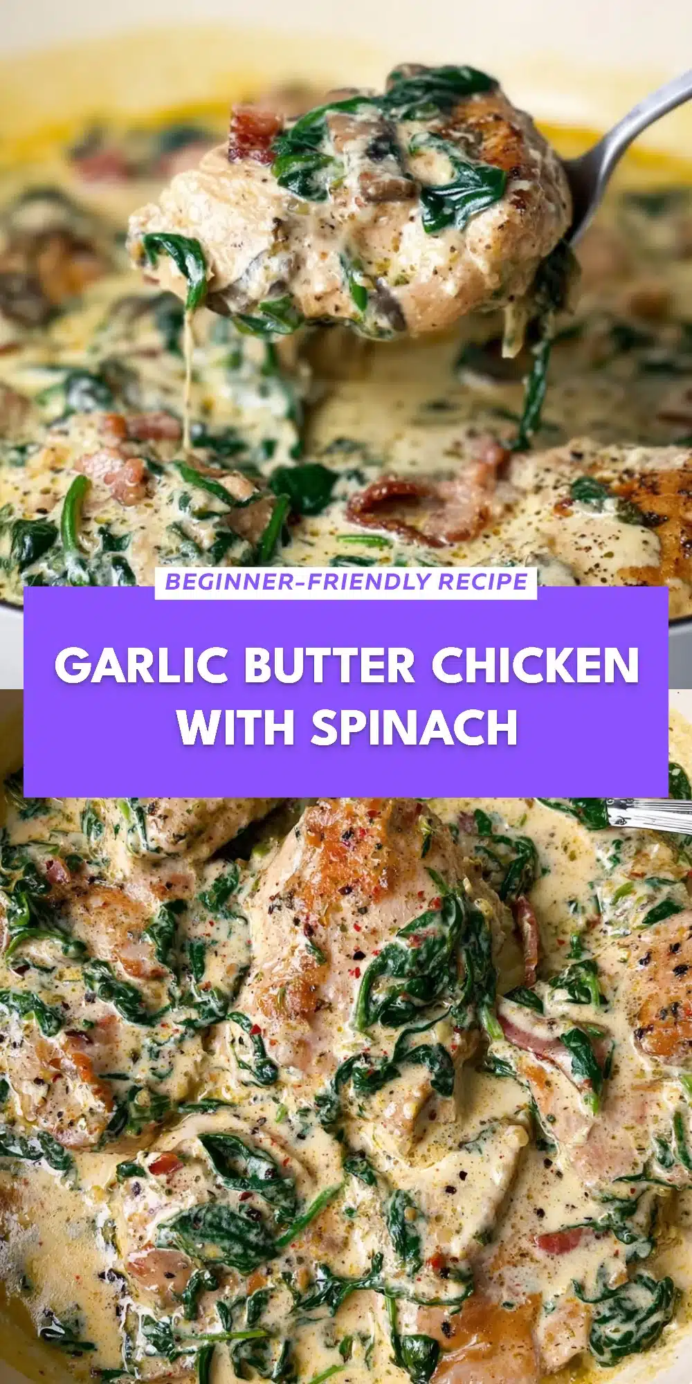 Garlic Butter Chicken with Spinach