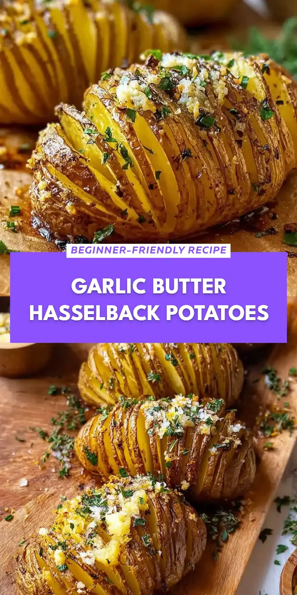 Garlic Butter Hasselback Potatoes