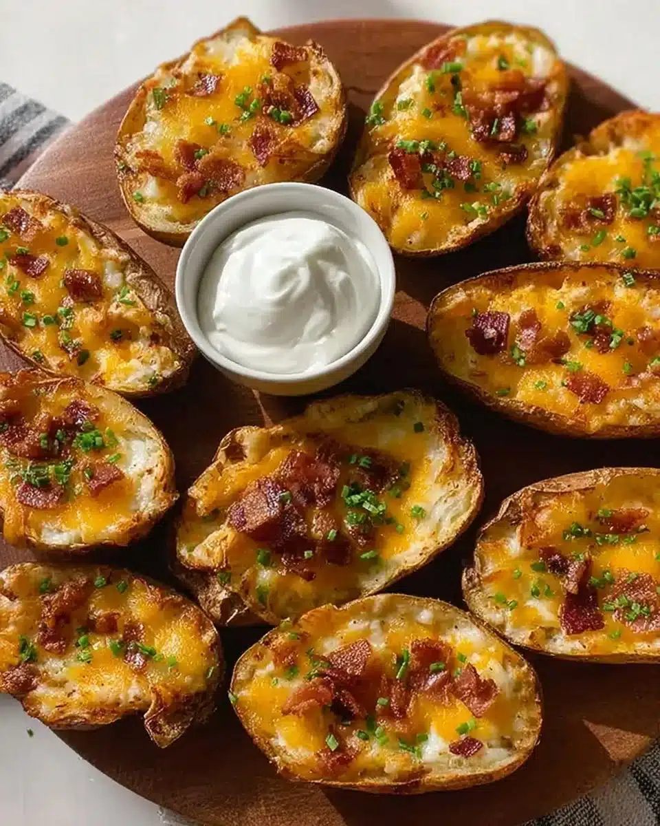 Golden Texas Roadhouse Potato Skins
