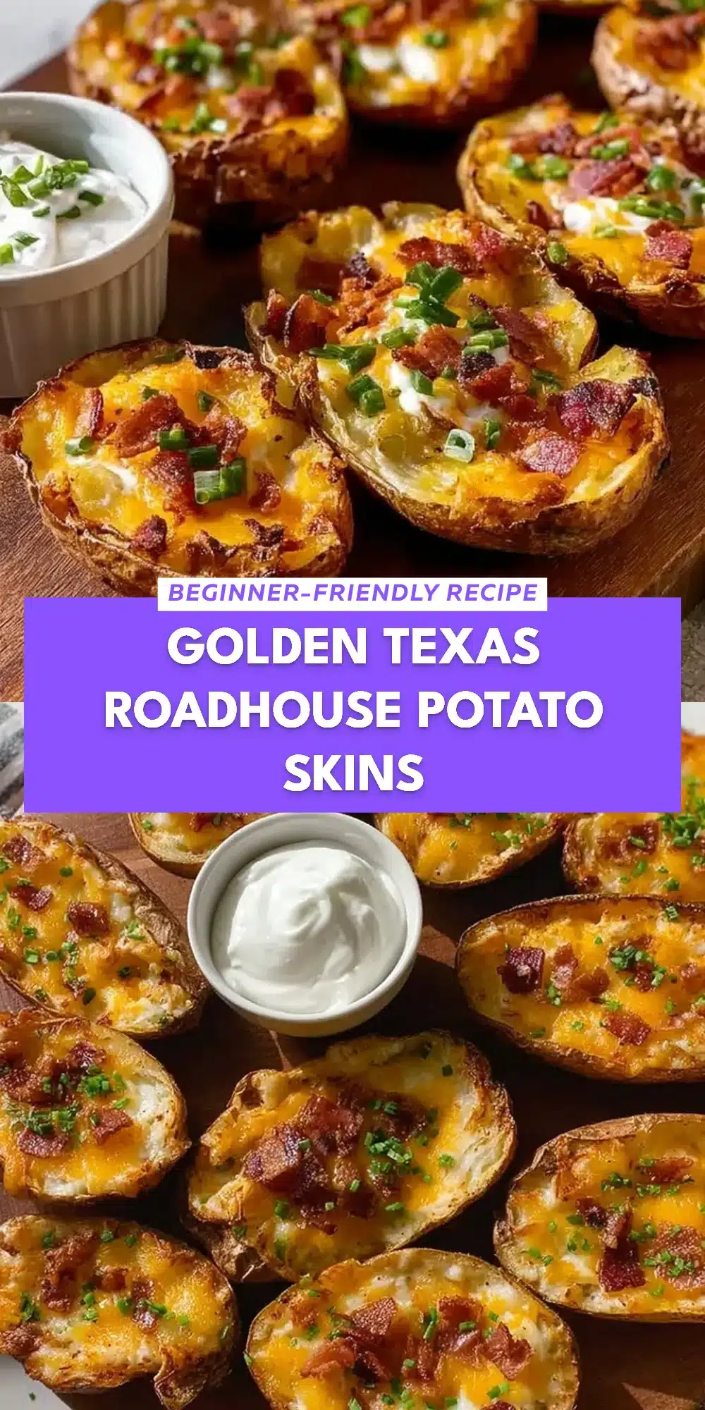 Golden Texas Roadhouse Potato Skins