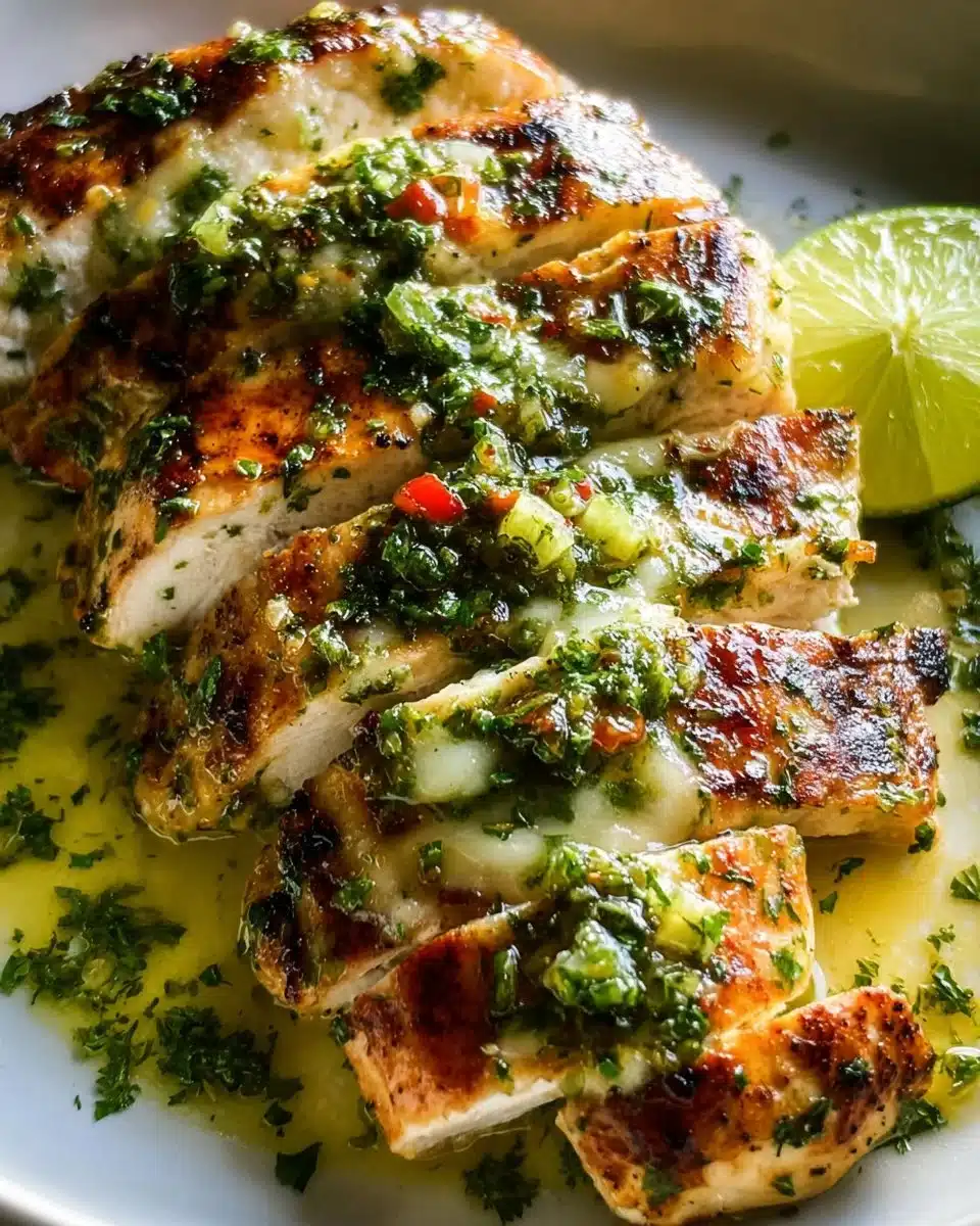 Grilled Salsa Verde Pepper Jack Chicken