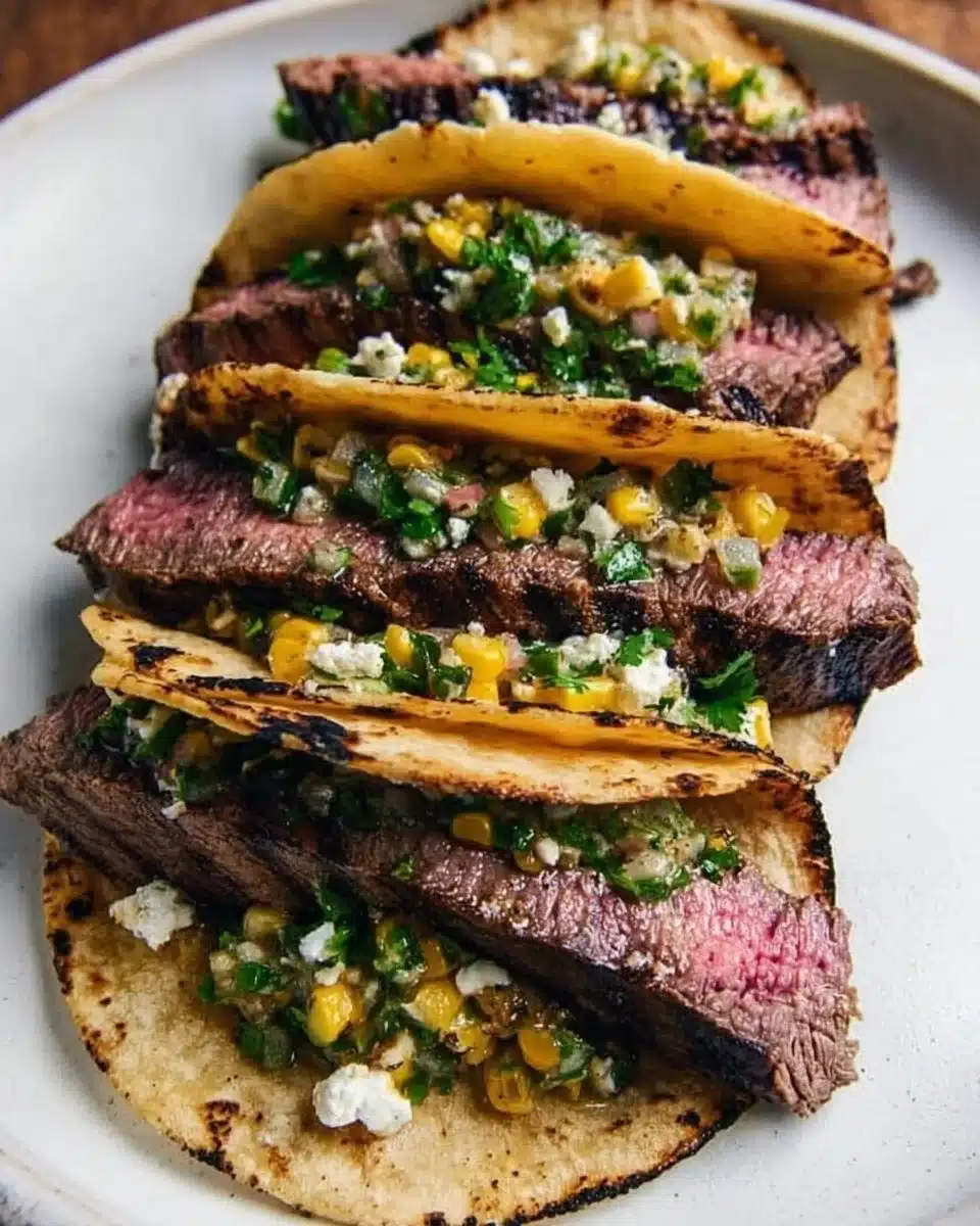 Grilled Steak Corn Tacos