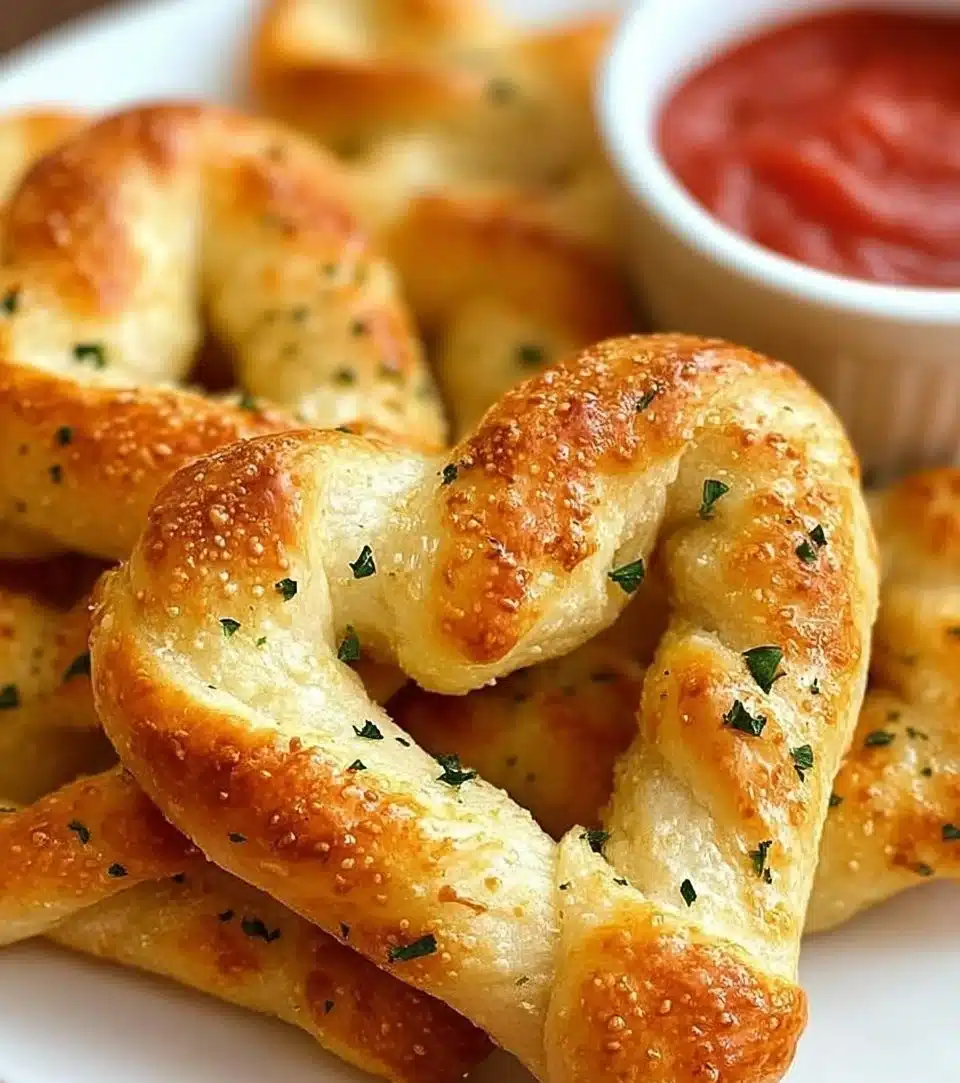 Heart Shaped Breadsticks
