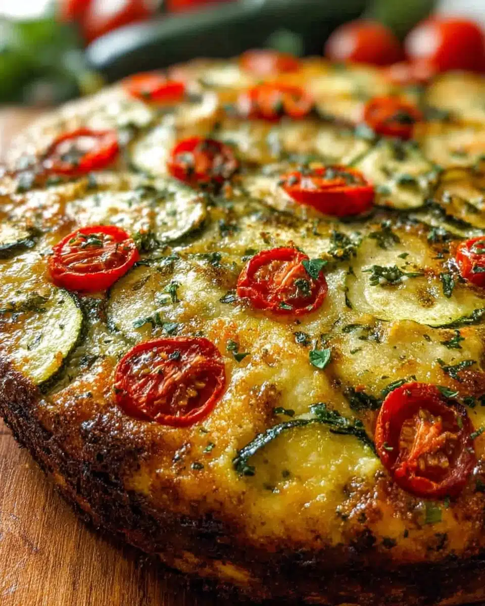 Herbed Zucchini Tomato Quiche