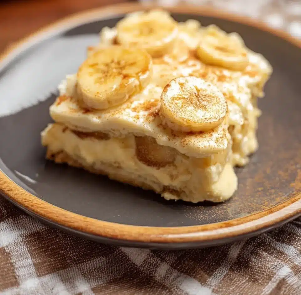 Delicious homemade banana pudding with layers of bananas and vanilla wafers