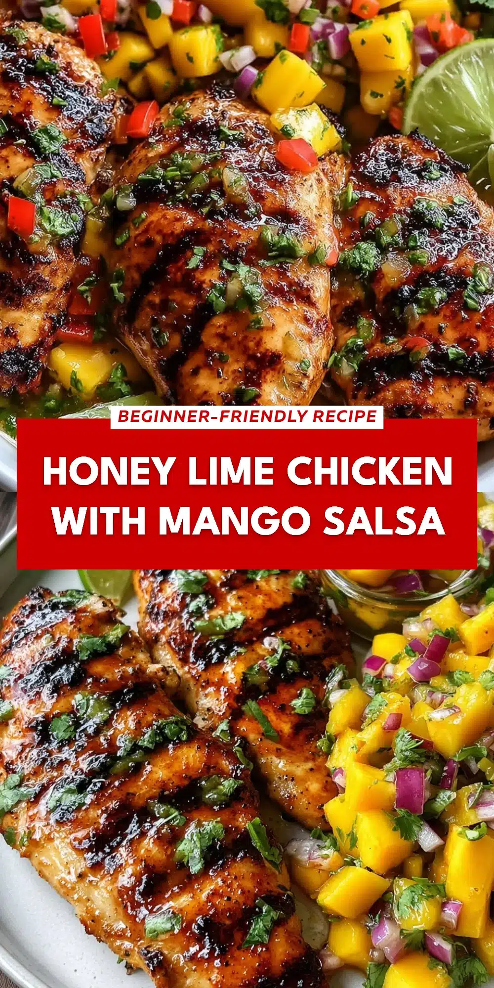 Honey Lime Chicken with Mango Salsa
