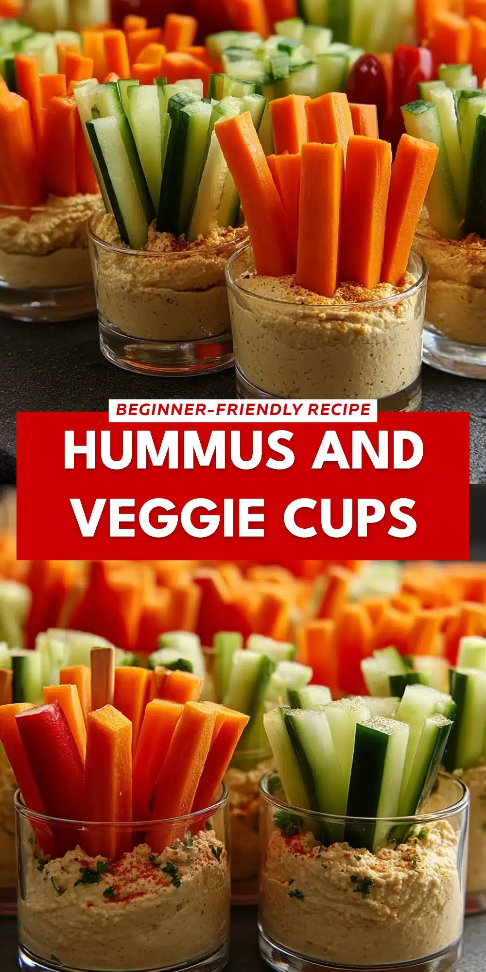 Hummus and Veggie Cups