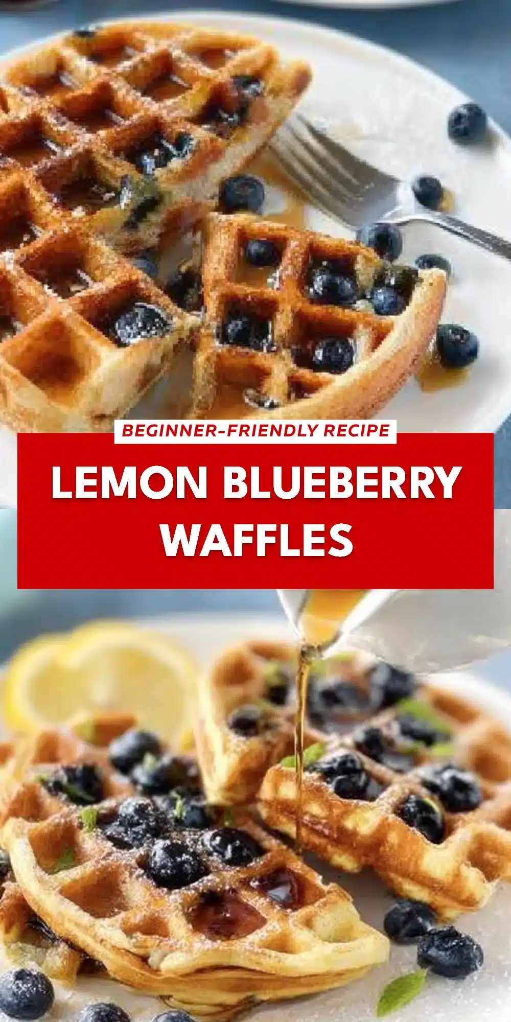 Lemon Blueberry Waffles