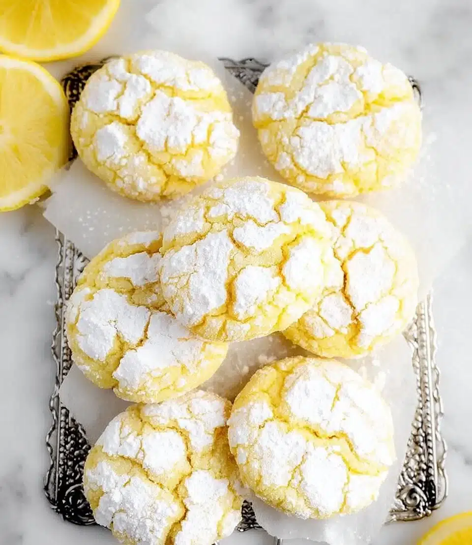 Lemon Crinkle Cookies