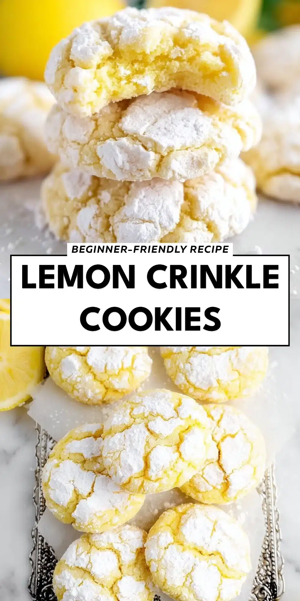 Lemon Crinkle Cookies