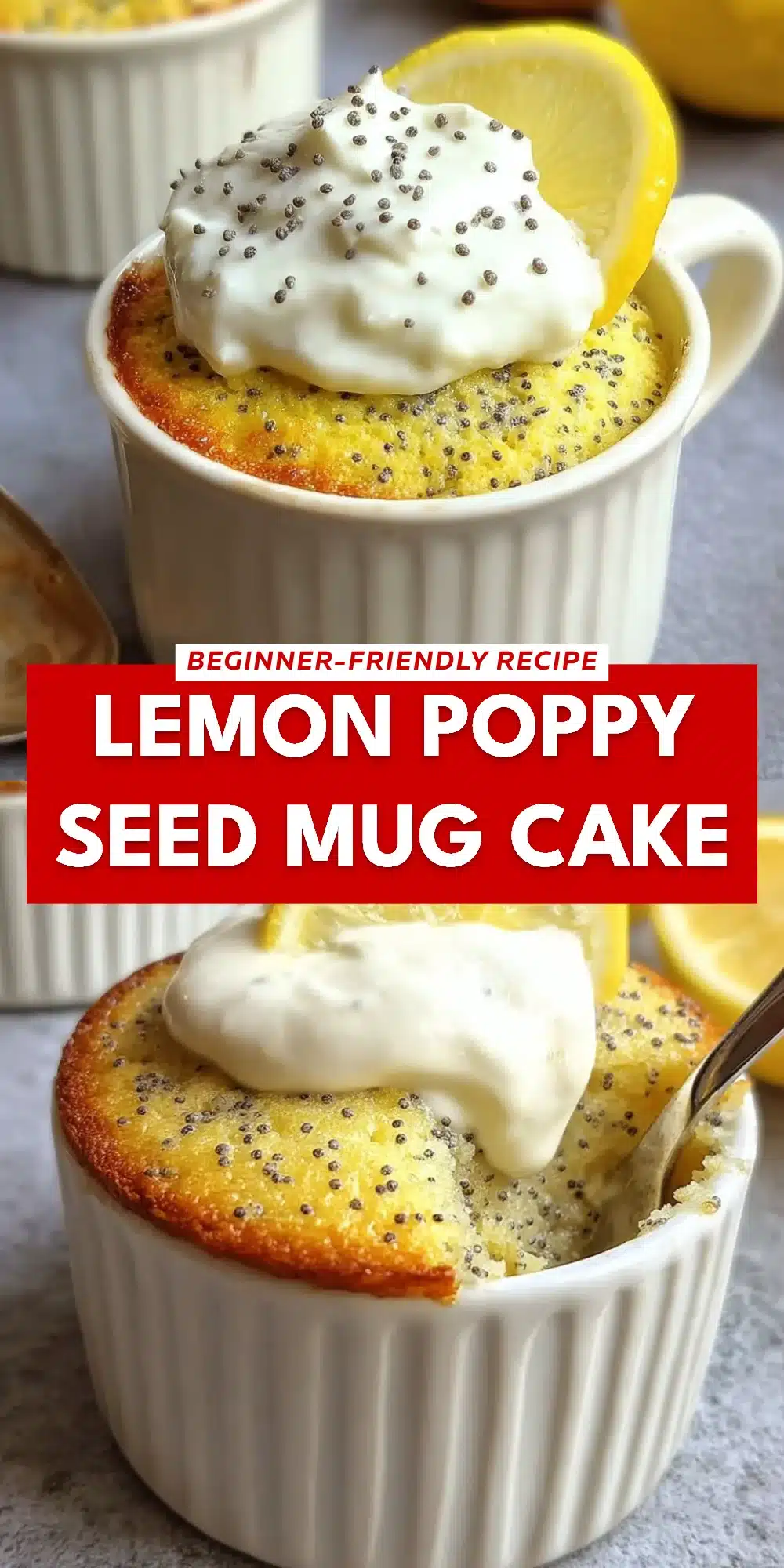 Lemon Poppy Seed Mug Cake
