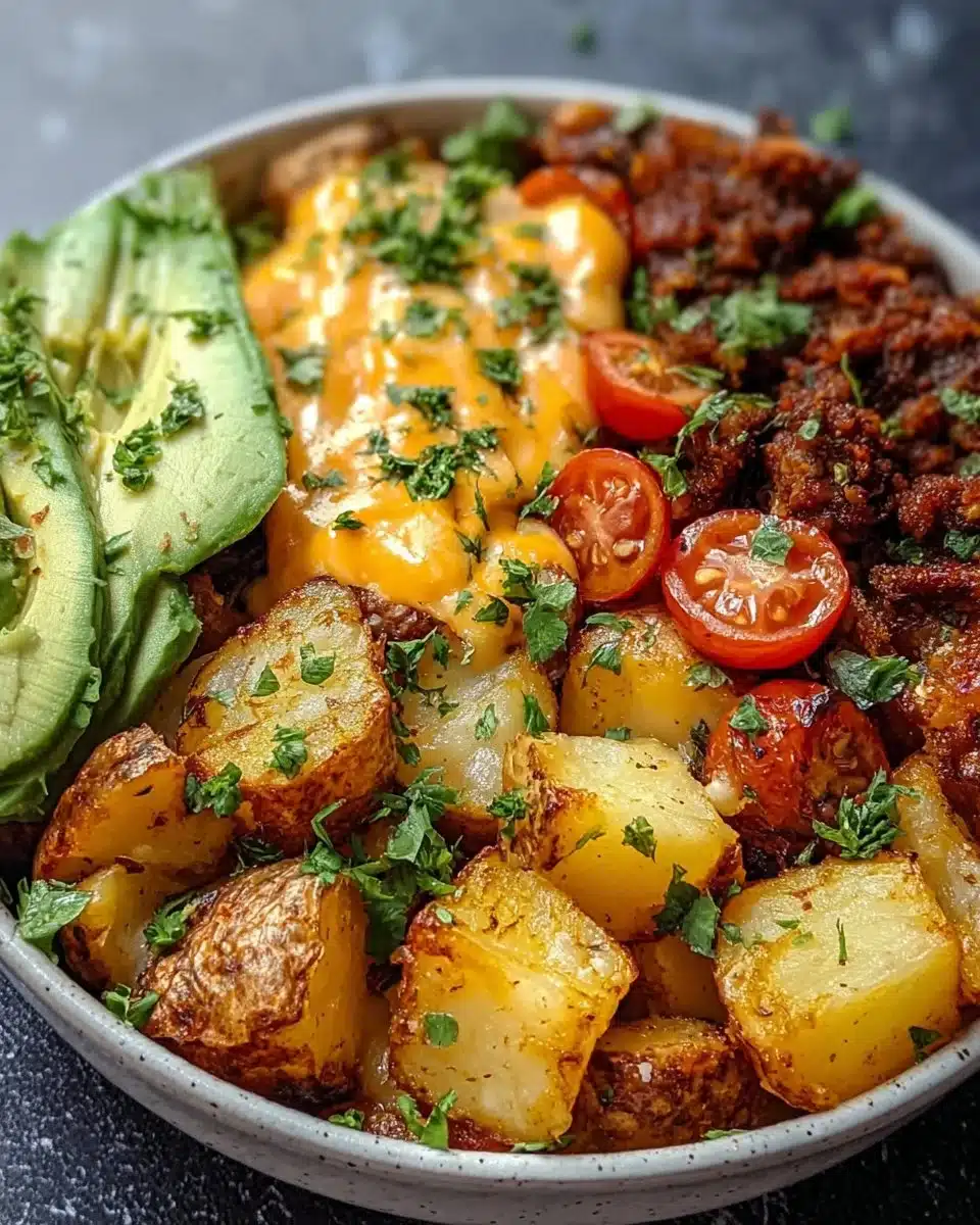 Loaded Fiesta Potato Bowls: Crispy & Cheesy Dinner Fun
