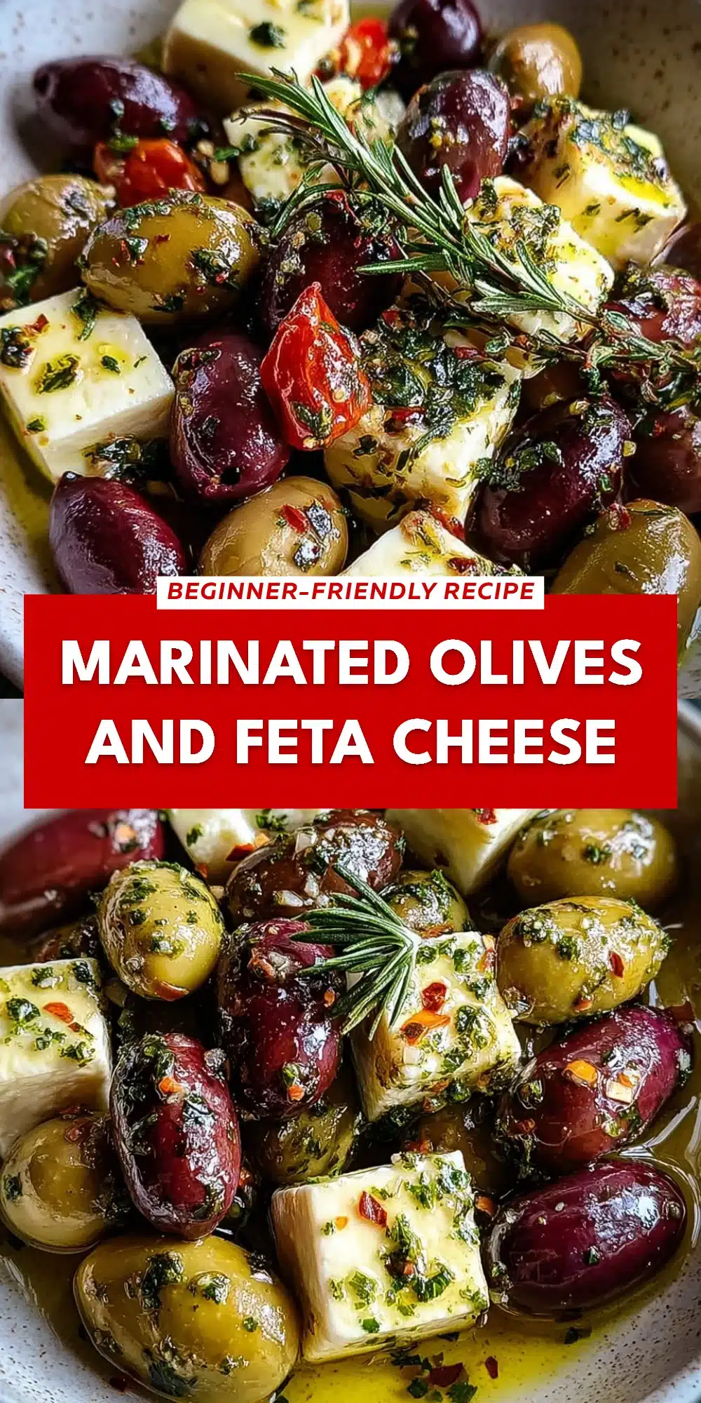 Marinated Olives and Feta Cheese