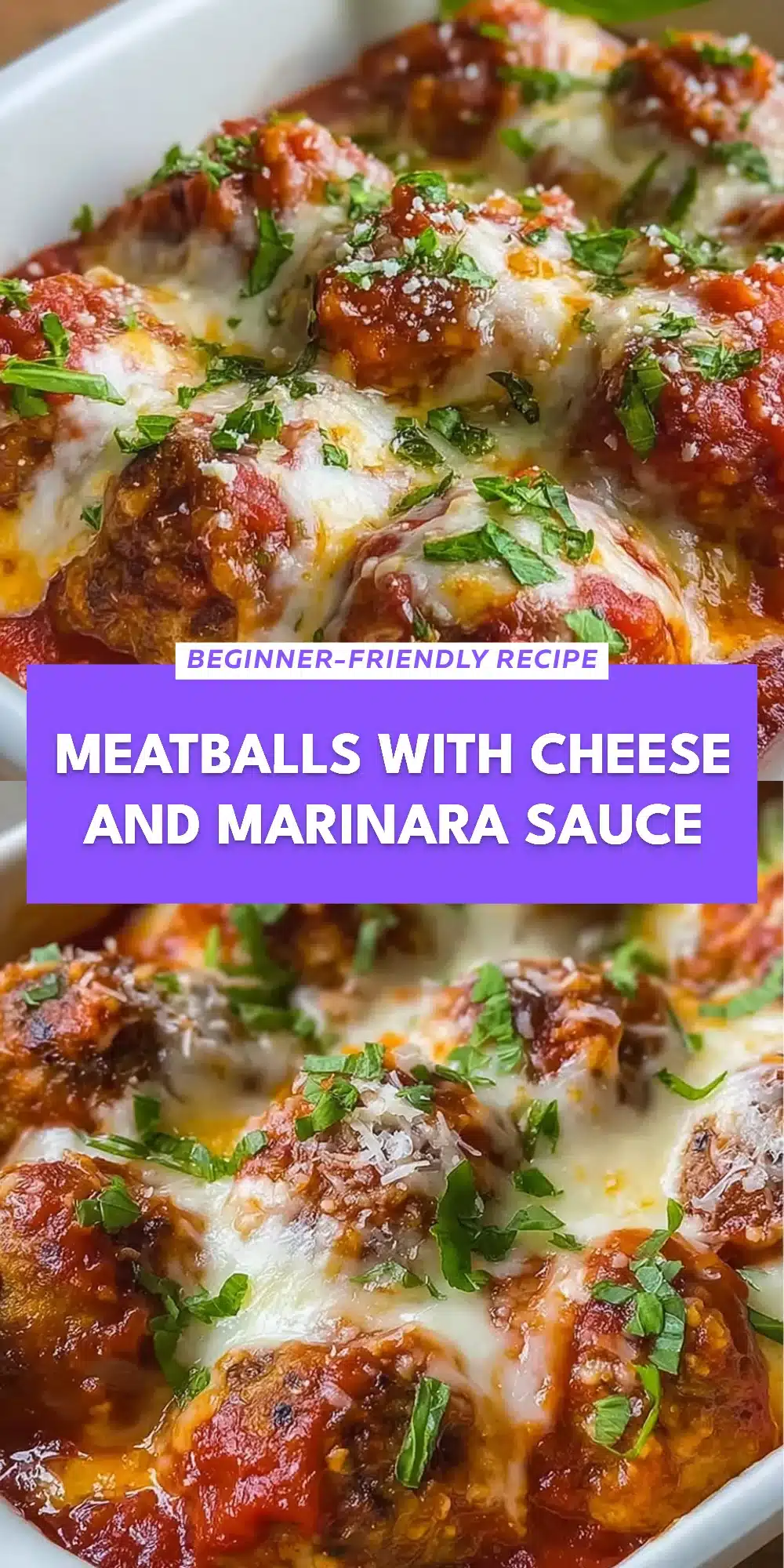 Meatballs with Cheese and Marinara Sauce