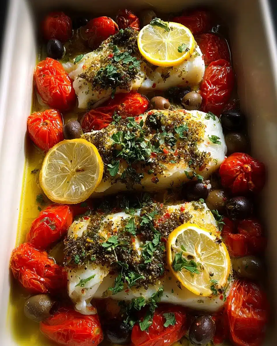 Mediterranean Baked Cod
