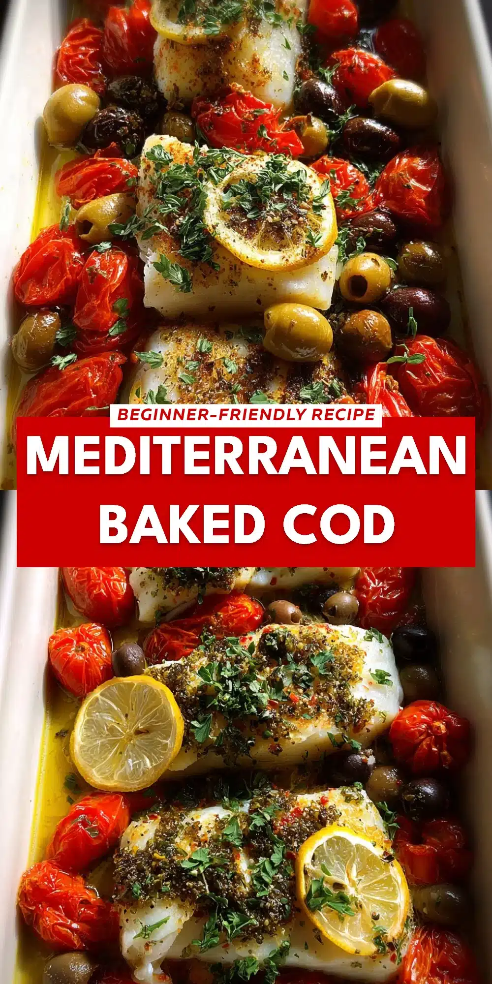 Mediterranean Baked Cod