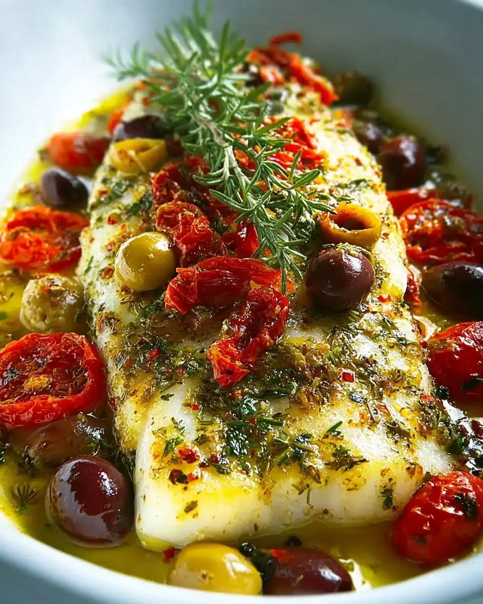 Easy Mediterranean Baked Fish