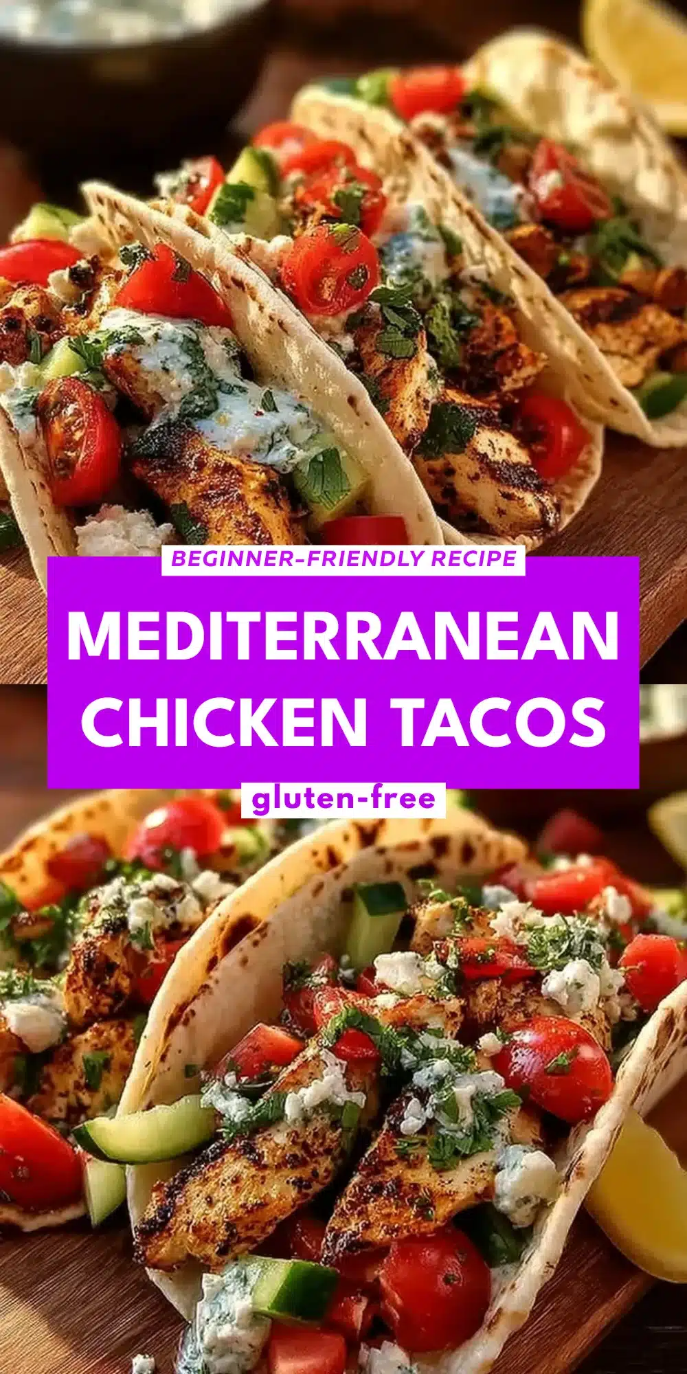 Mediterranean Chicken Tacos