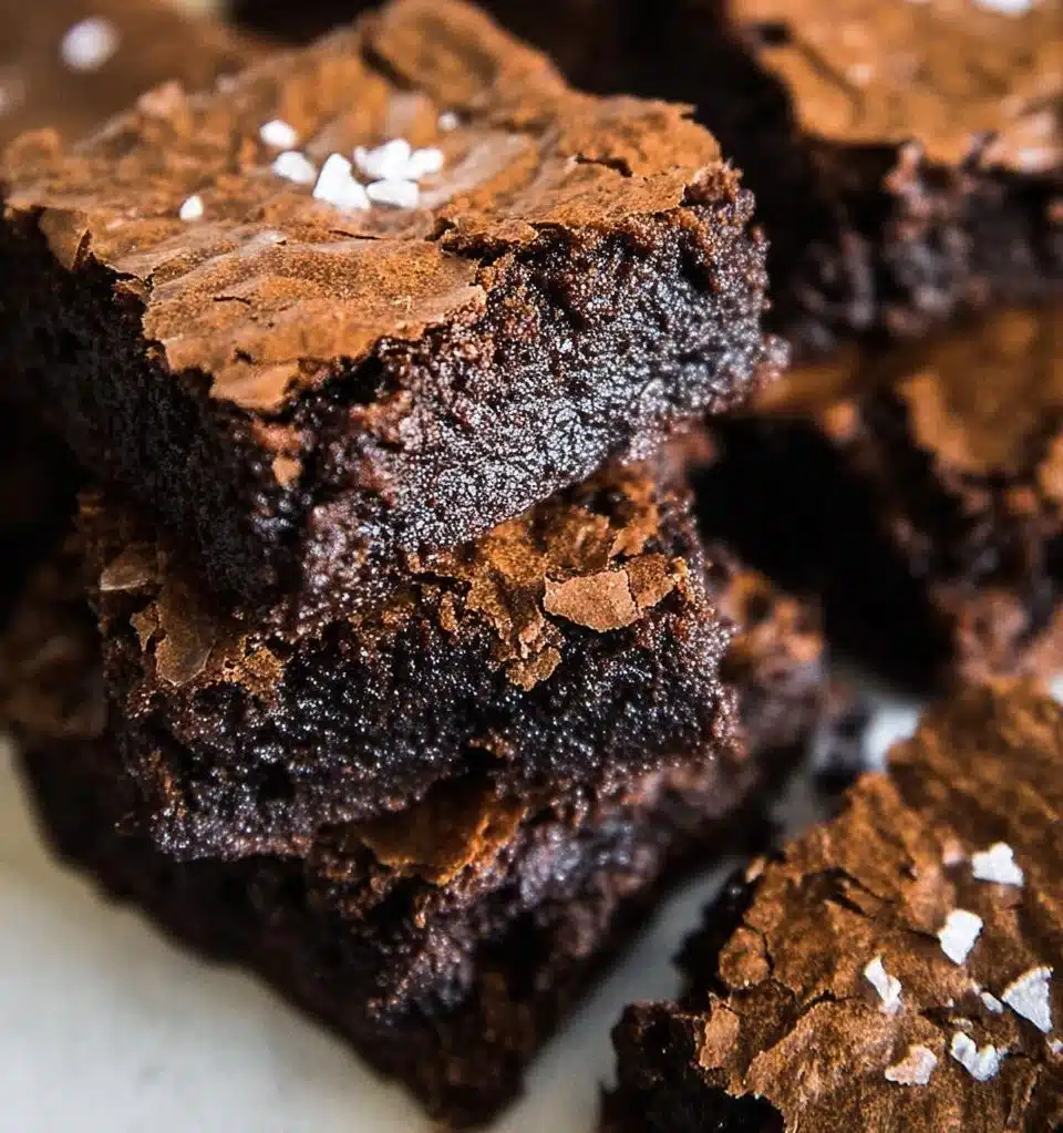 Delicious Mexican brownies topped with chocolate and spices on a plate.