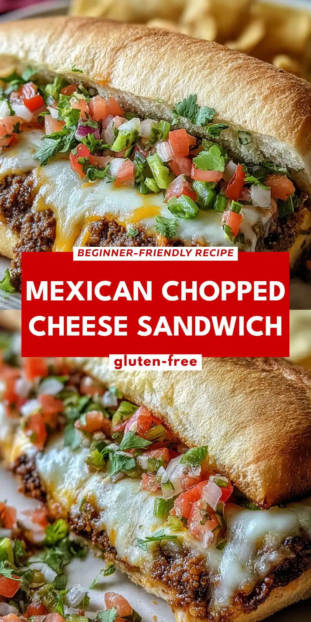 Mexican Chopped Cheese Sandwich