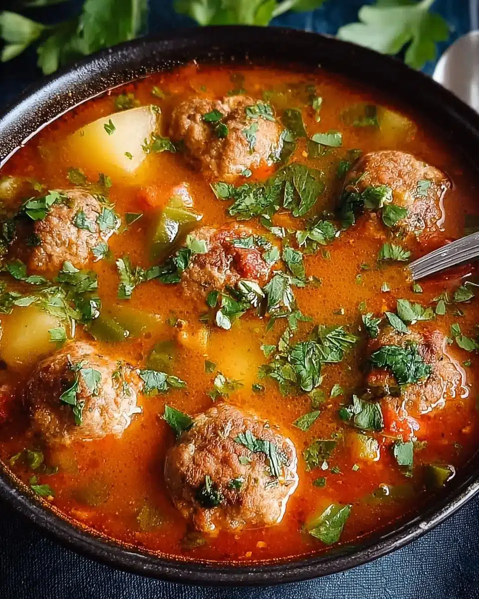 Mexican Meatball Soup