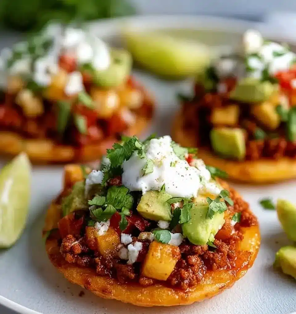 Irresistible Mexican Sopes with Chorizo