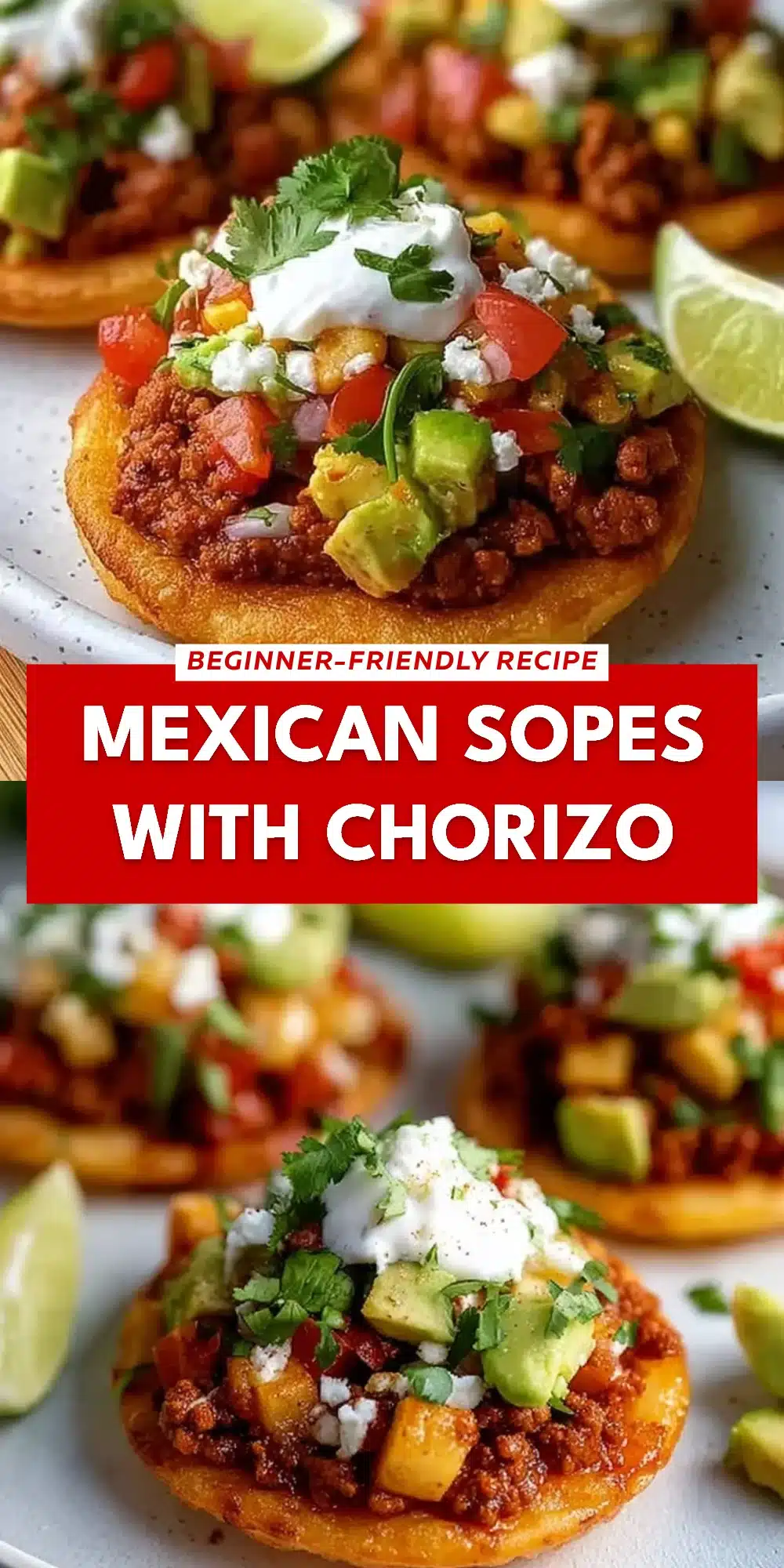 Mexican Sopes with Chorizo