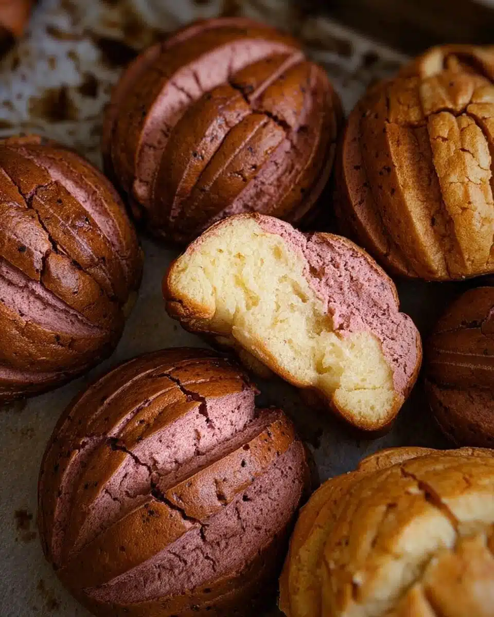 Freshly baked Mexican sourdough shells with a golden crust