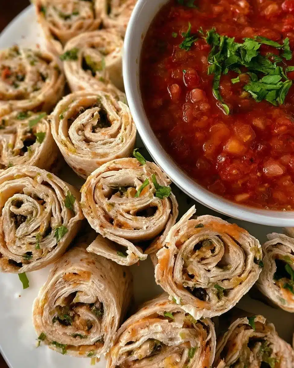 Delicious Mexican tortilla roll ups filled with fresh ingredients and flavors