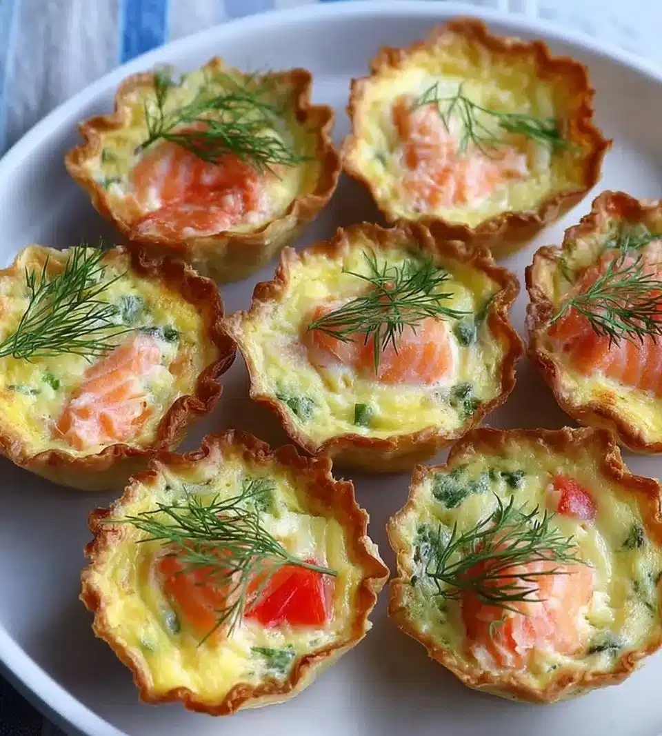 Mini Smoked Salmon Quiches