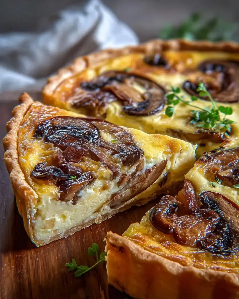 Mushroom & Swiss Quiche