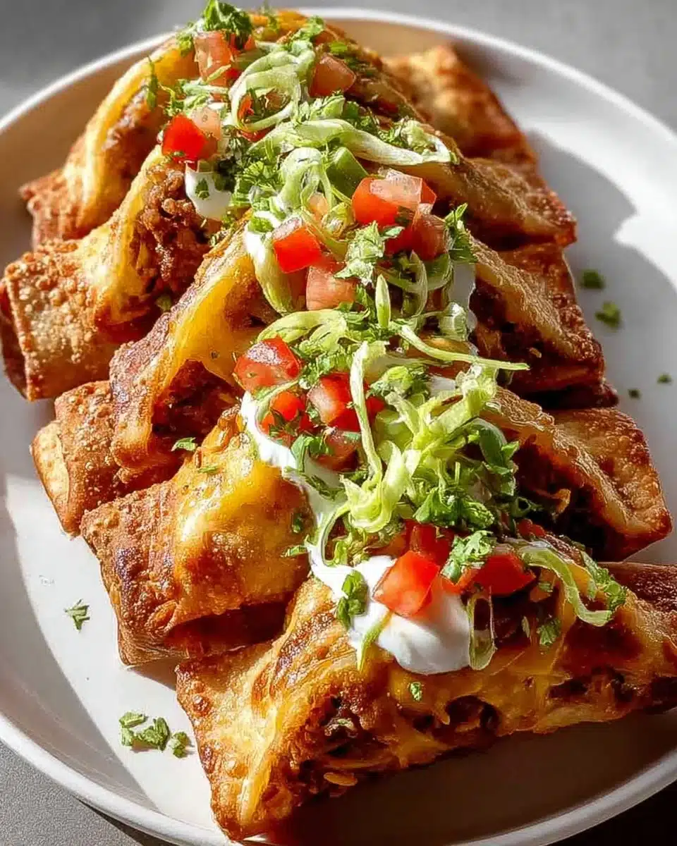 Nacho Egg Rolls