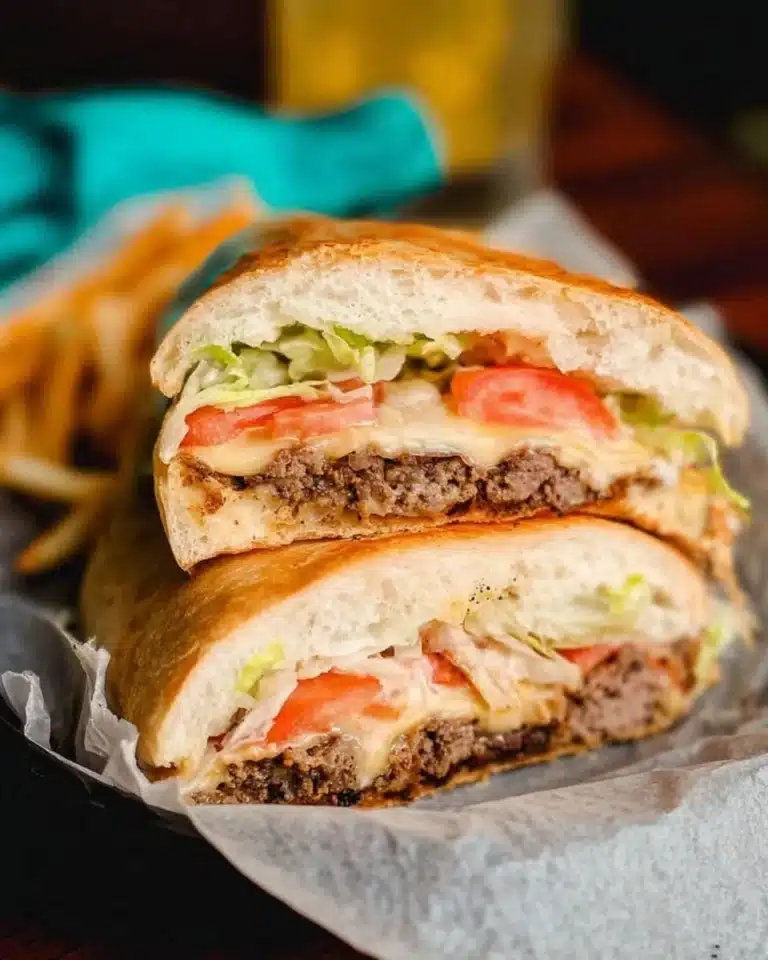 Delicious New York Chopped Cheese Sandwich with melted cheese and fresh toppings