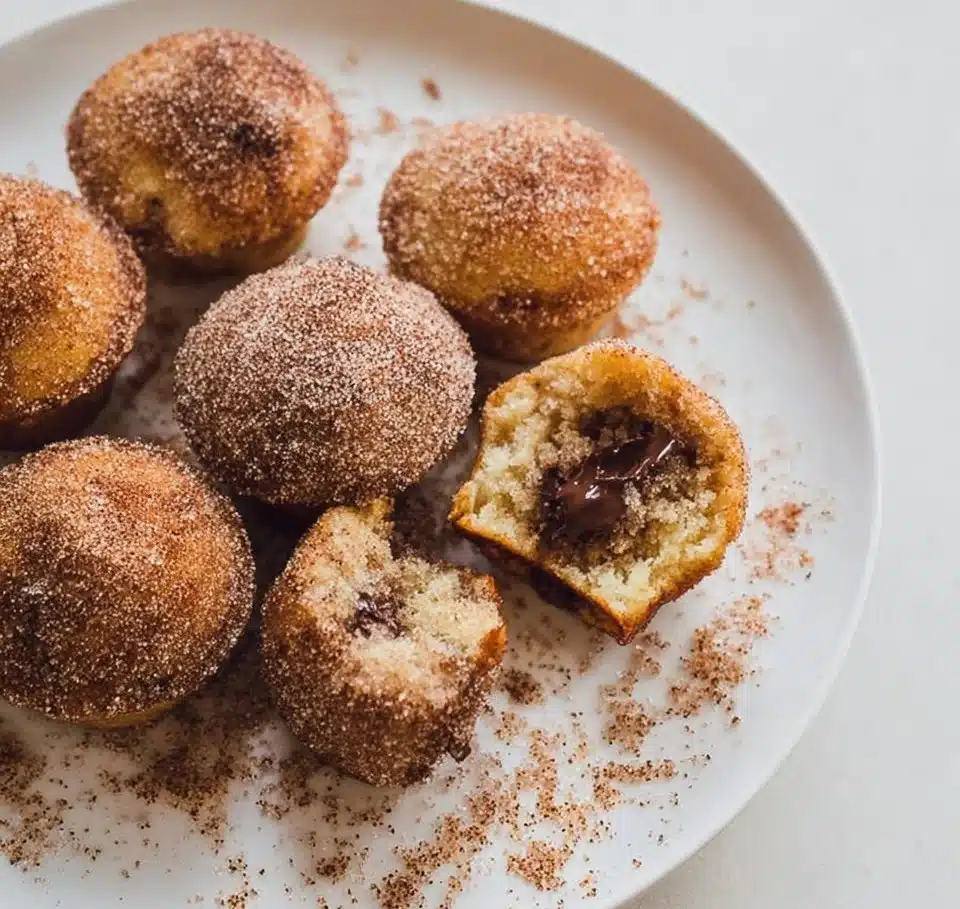 Nutella-Stuffed Cinnamon Sugar Muffins