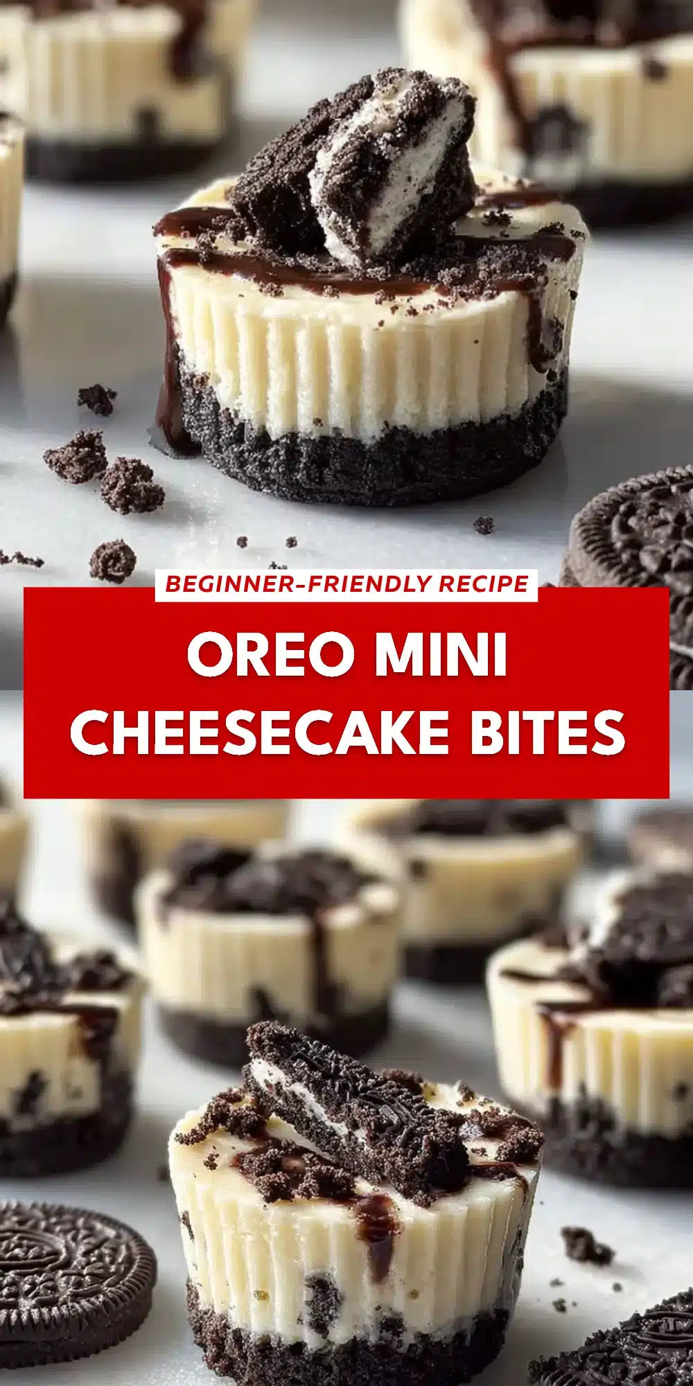 Oreo Mini Cheesecake Bites
