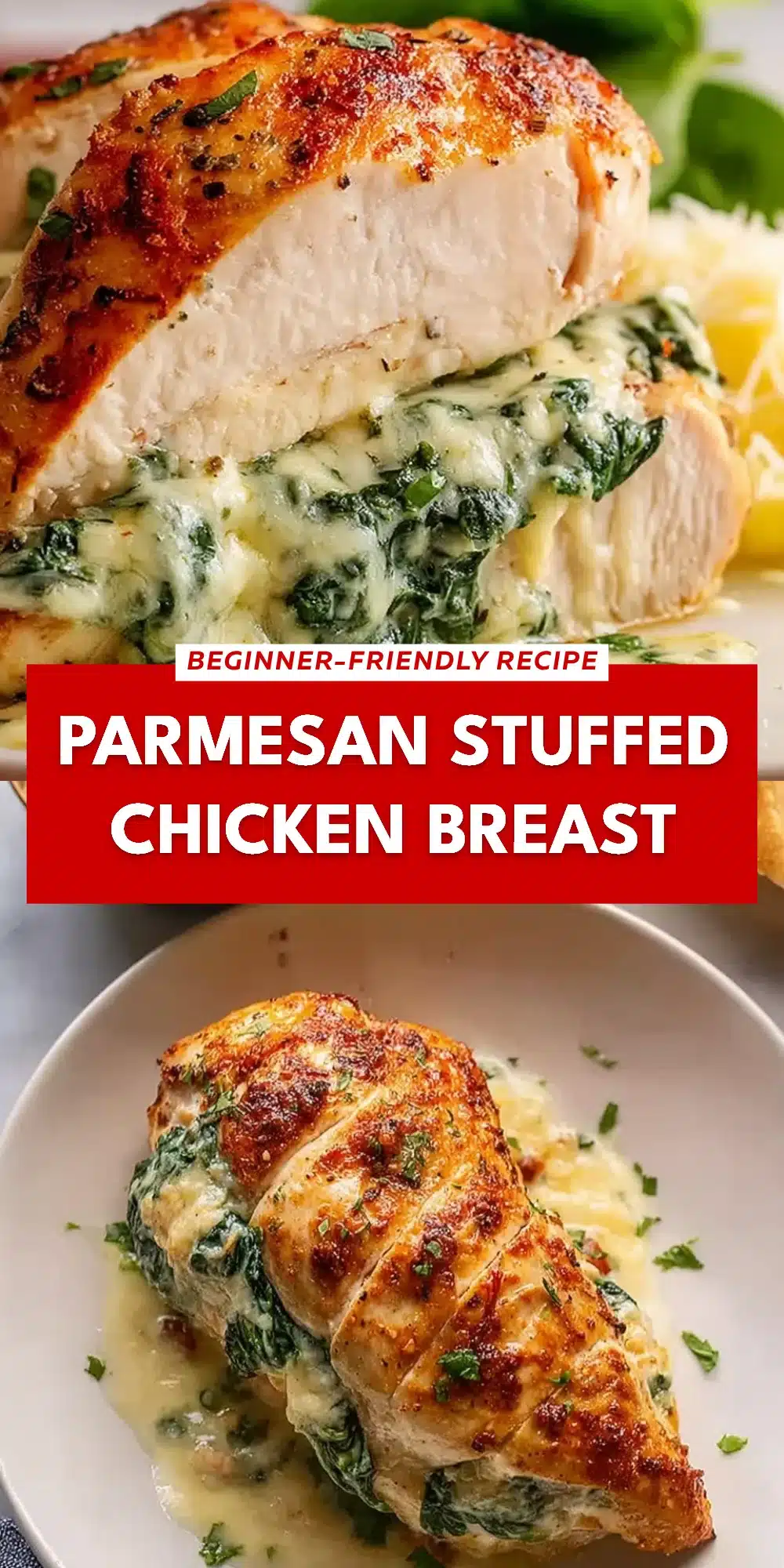 Parmesan Stuffed Chicken Breast