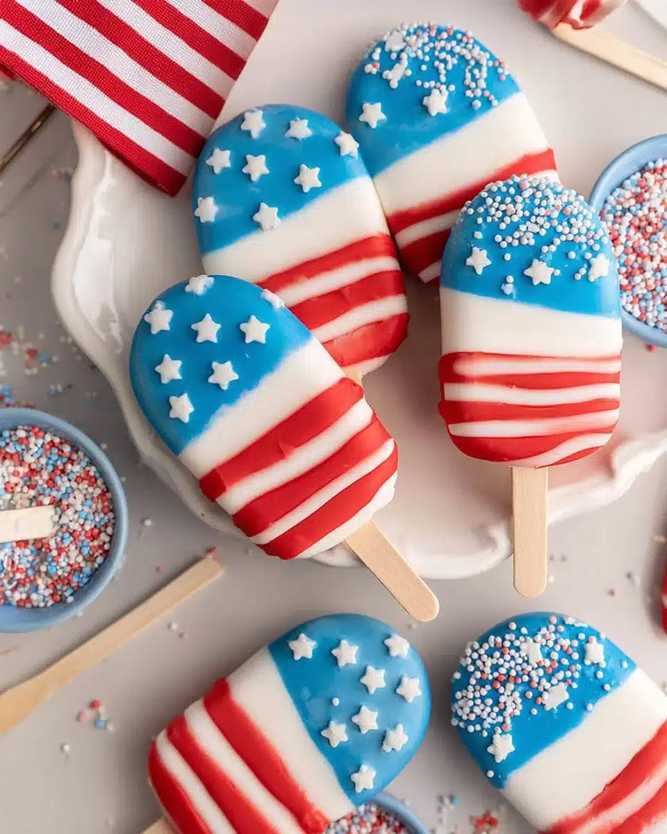 Patriotic Cakesicles