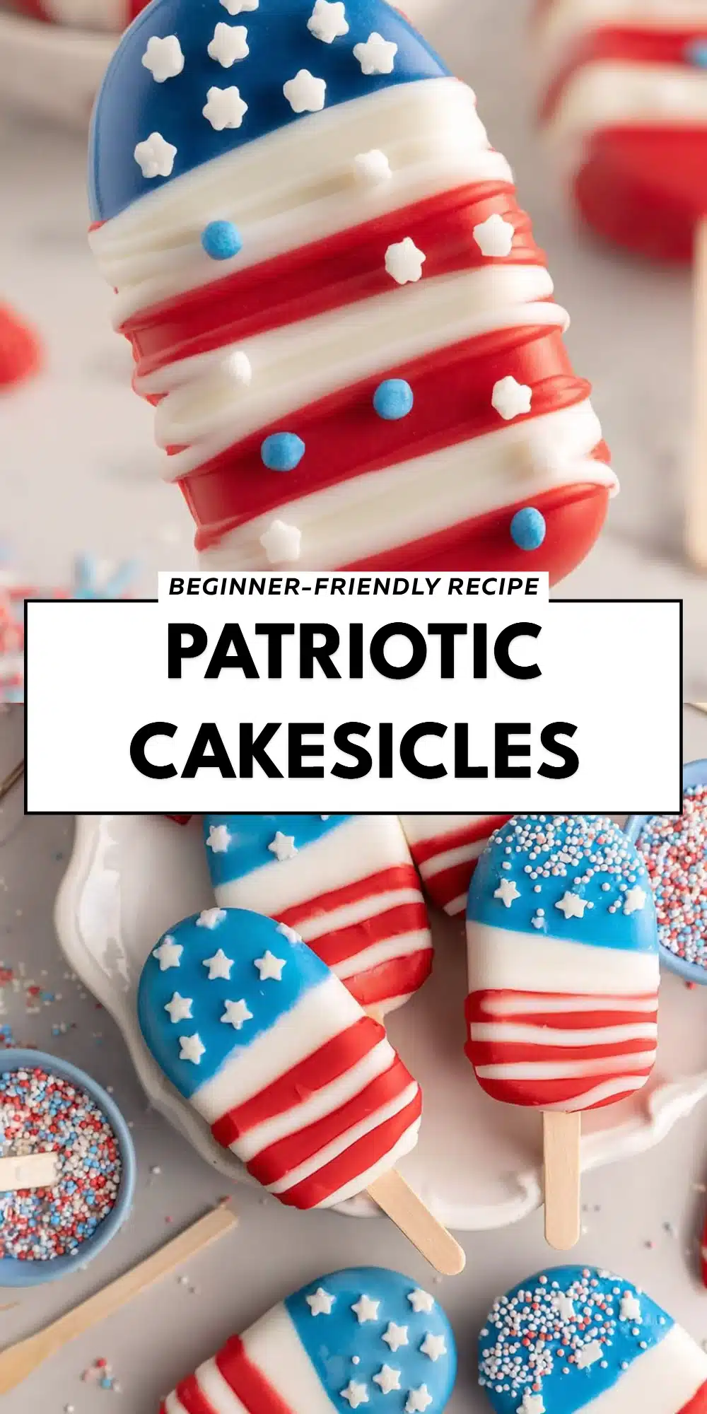 Patriotic Cakesicles