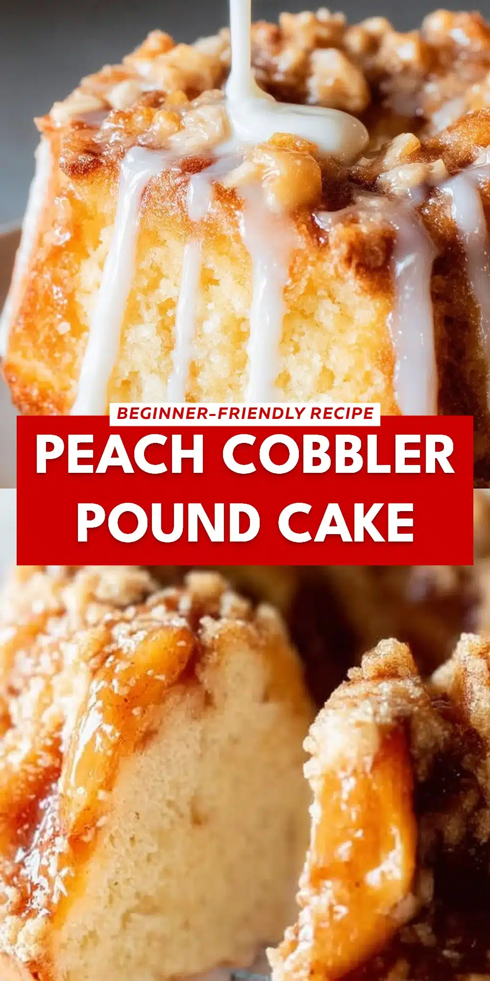 Peach Cobbler Pound Cake
