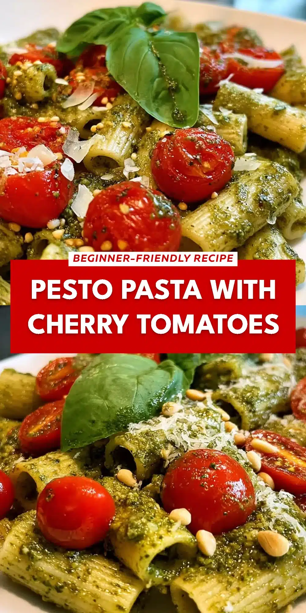 Pesto Pasta with Cherry Tomatoes