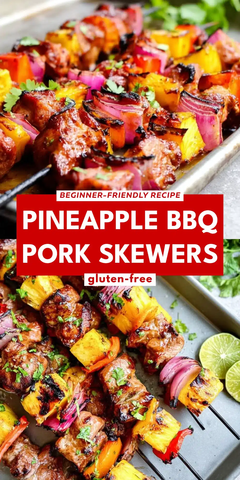 Pineapple BBQ Pork Skewers