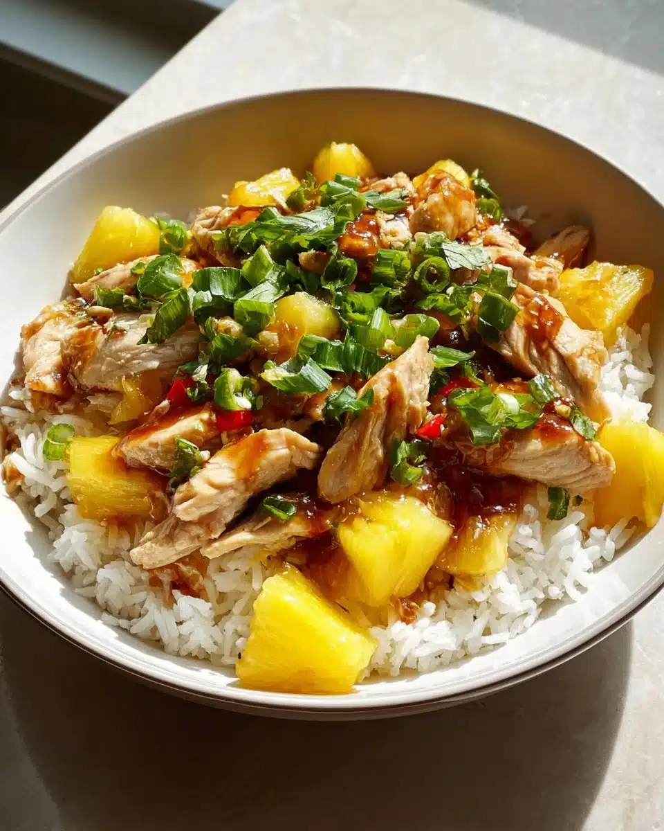 Pineapple Chicken Rice Bowl