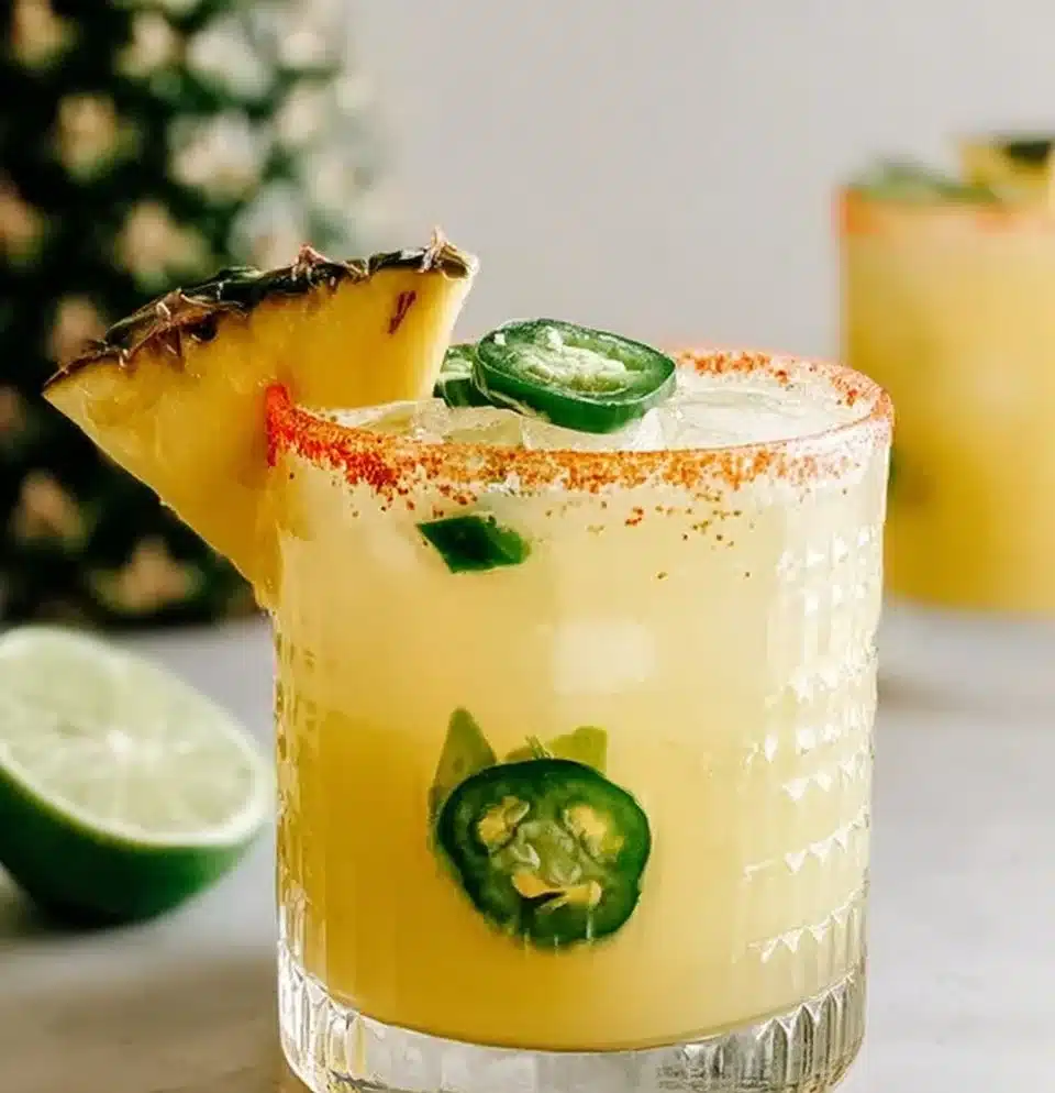 Quick Pineapple Jalapeño Margarita